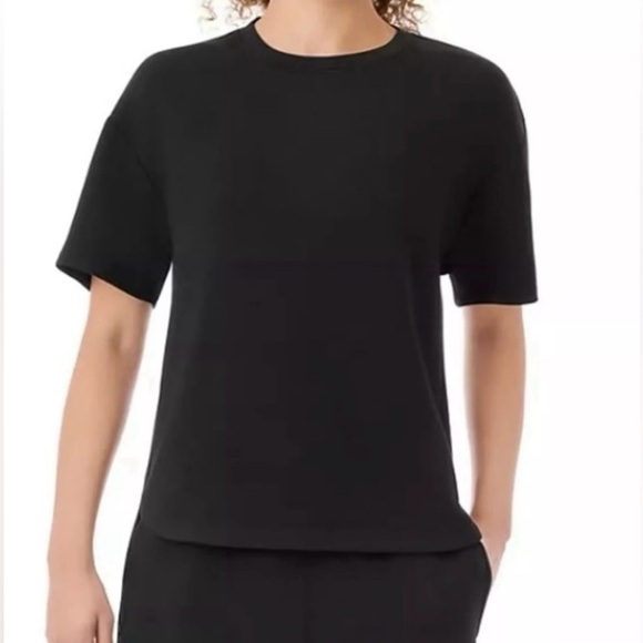 Member’s Mark Tops - Luxe Scuba Black Tee - Size XL